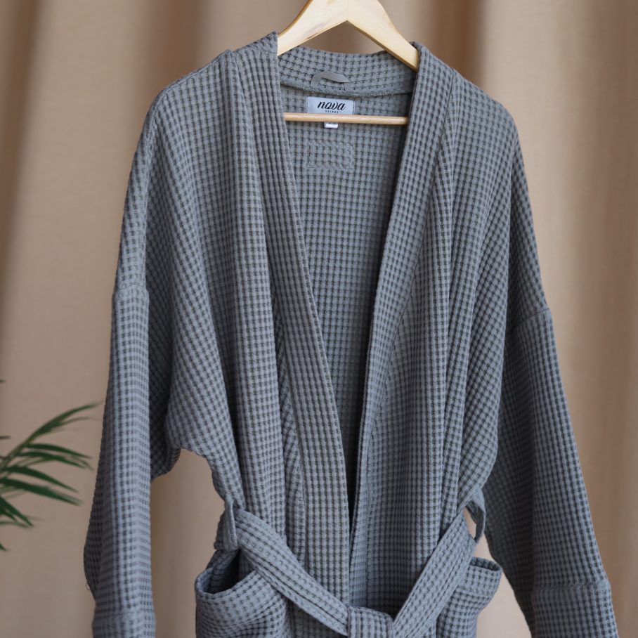 Mens Waffle Bathrobe - Image 3